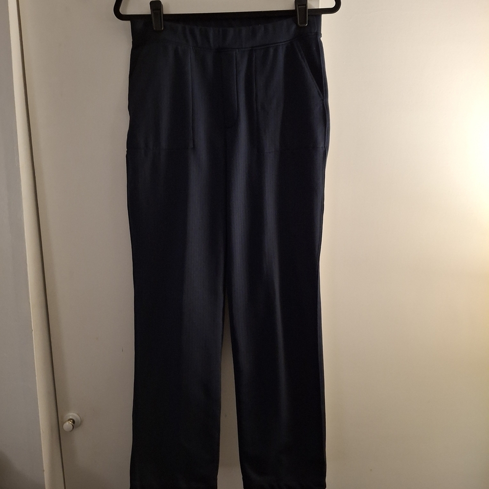 Mondetta Women's Tweed Navy Pull-on Pants